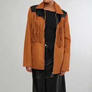 WeWoreWhat Fringe Jacket Size Medium